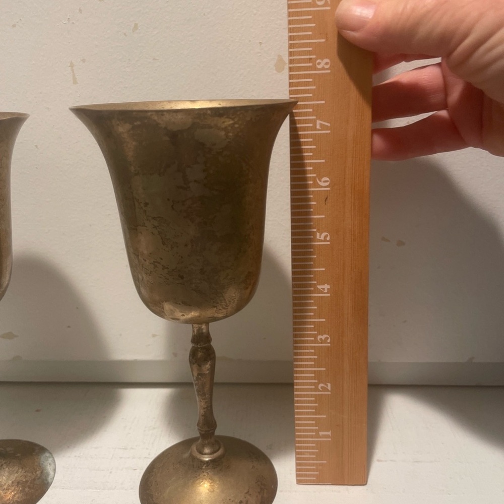 Vintage Brass Goblets Made In India 🇮🇳 - Picture 5 of 8